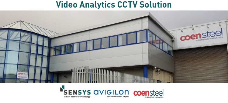 Video analytics CCTV solution at coen steel building