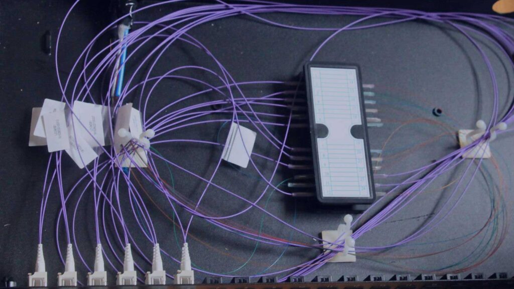 Fibre optic cabling by SenSys Tech